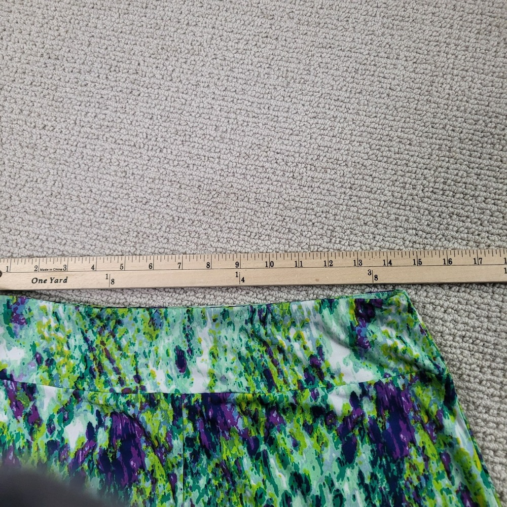 Cato Skirt Womens Small Green Purple High Low Hem Snakeskin Pattern Flowy Casual - Picture 8 of 9